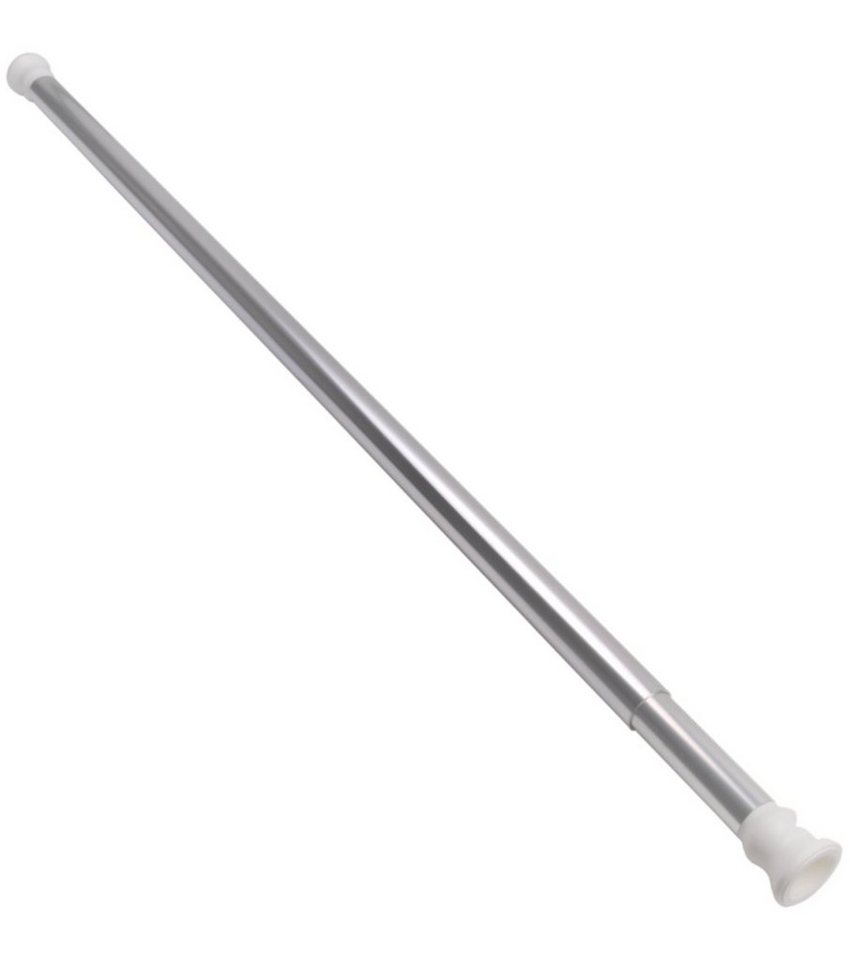 Sanilo Duschvorhangstange 90 - 160 cm oder 120 - 220 cm in schwarz, gold, weiß, chrom, Ø 28 mm, ausziehbar, Klemmstange, geklemmt, Aluminium, einfache Montage o – Bild 2 von 5