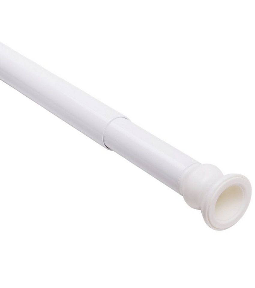 Sanilo Duschvorhangstange 90 - 160 cm oder 120 - 220 cm in schwarz, gold, weiß, chrom, Ø 28 mm, ausziehbar, Klemmstange, geklemmt, Aluminium, einfache Montage o – Bild 3 von 5