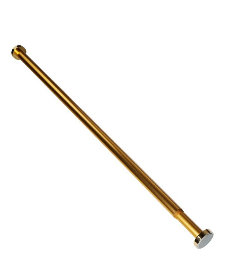 Sanilo Duschvorhangstange 90 - 160 cm oder 120 - 220 cm in schwarz, gold, weiß, chrom, Ø 28 mm, ausziehbar, Klemmstange, geklemmt, Aluminium, einfache Montage o – Bild 2 von 5