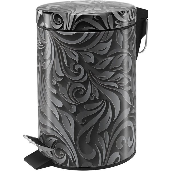 Sanilo Kosmetikeimer Floral, 3 Liter, Bad Mülleimer mit Absenkautomatik & Innenbehälter