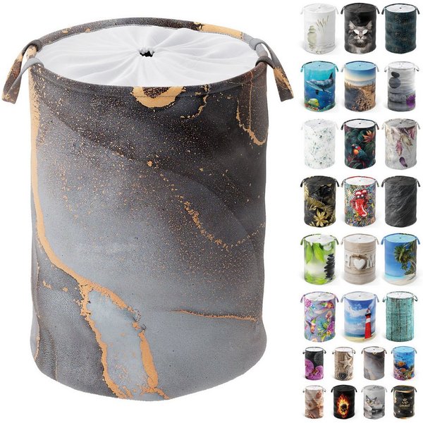 Sanilo Wäschekorb mit Motiv, viele schöne Wäschesammler zur Auswahl, Wäschesack mit Sichtschutz, 60 Liter, faltbar, kräftige Farben