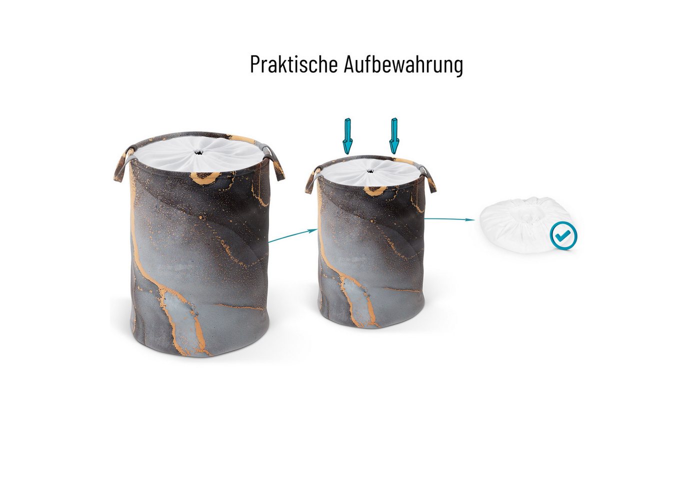 Sanilo Wäschekorb mit Motiv, viele schöne Wäschesammler zur Auswahl, Wäschesack mit Sichtschutz, 60 Liter, faltbar, kräftige Farben – Bild 5 von 5