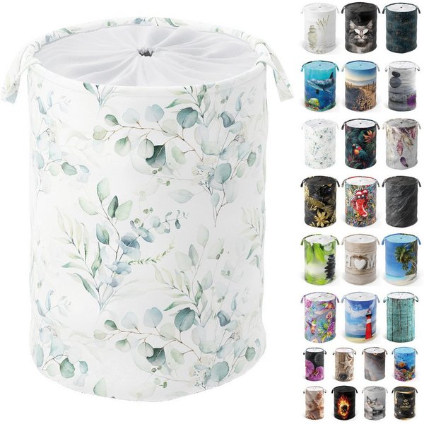 Sanilo Wäschekorb mit Motiv, viele schöne Wäschesammler zur Auswahl, Wäschesack mit Sichtschutz, 60 Liter, faltbar, kräftige Farben