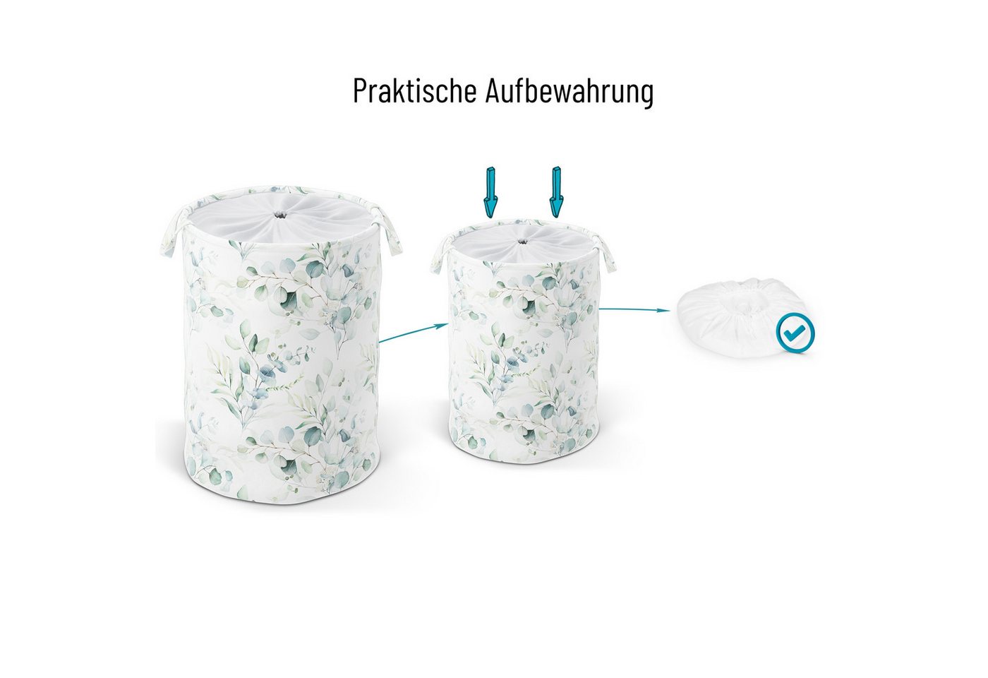 Sanilo Wäschekorb mit Motiv, viele schöne Wäschesammler zur Auswahl, Wäschesack mit Sichtschutz, 60 Liter, faltbar, kräftige Farben – Bild 5 von 5