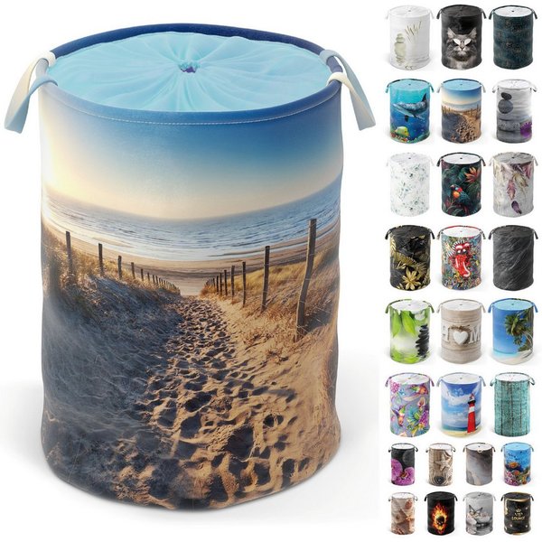 Sanilo Wäschekorb mit Motiv, viele schöne Wäschesammler zur Auswahl, Wäschesack mit Sichtschutz, 60 Liter, faltbar, kräftige Farben