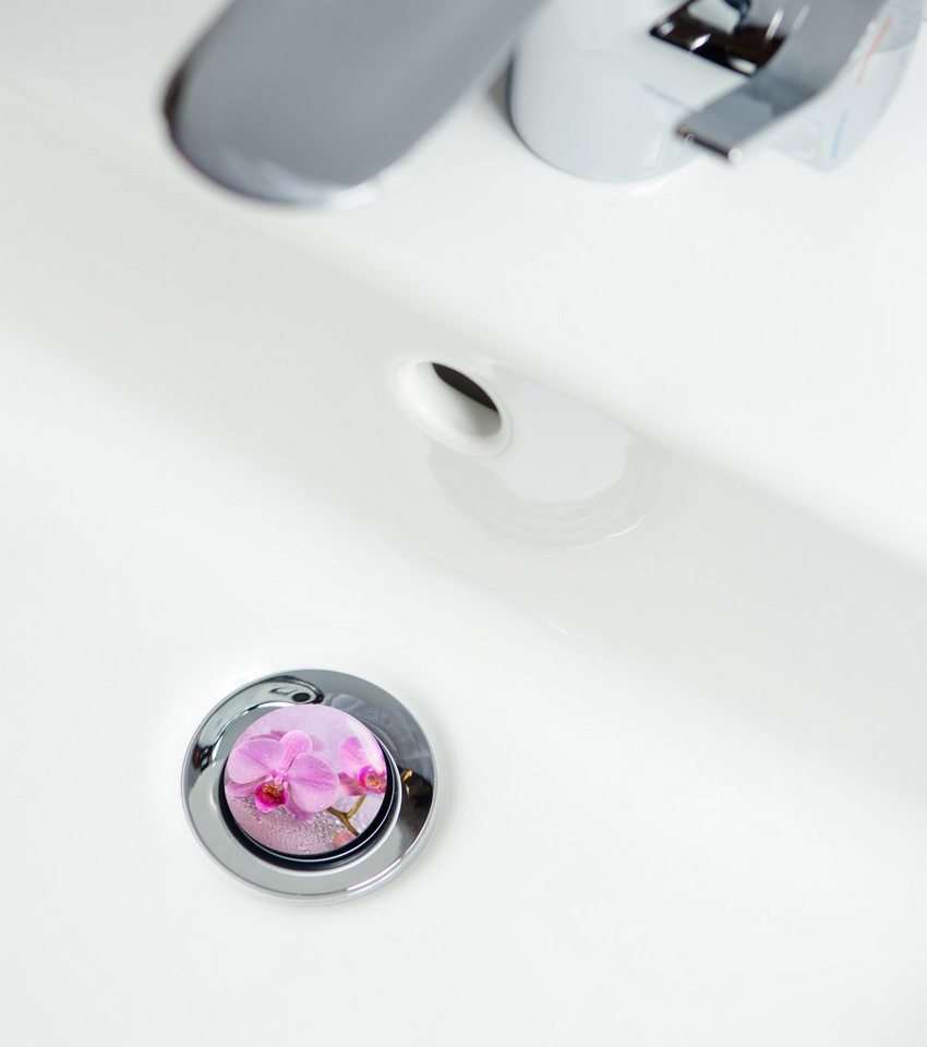 Sanilo Waschbeckenstöpsel Blooming, Ø 4.0 cm, hochwertig, universell, mit Motiv, 100% wasserdicht – Bild 3 von 4