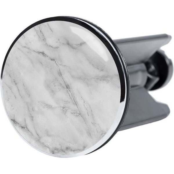 Sanilo Waschbeckenstöpsel Marmor, Ø 4.0 cm, hochwertig, universell, mit Motiv, 100% wasserdicht