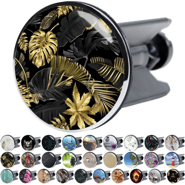 Sanilo Waschbeckenstöpsel mit Motiv, viele schöne Abflussstöpsel zur Auswahl, Ø 4 cm, hochwertig, universell, 100% wasserdicht