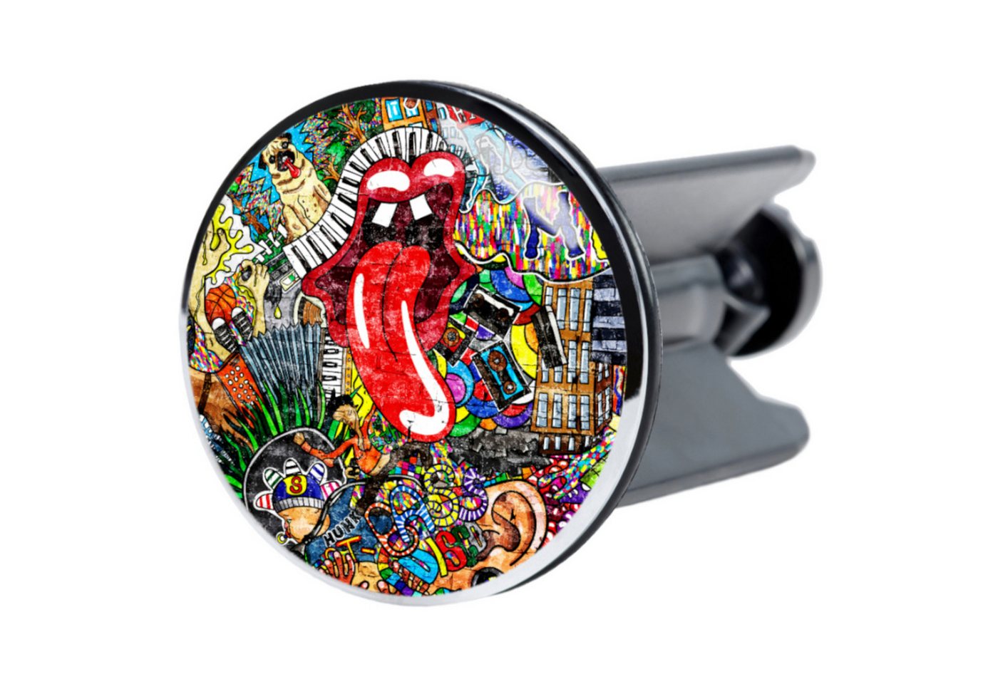 Sanilo Waschbeckenstöpsel mit Motiv, viele schöne Abflussstöpsel zur Auswahl, Ø 4 cm, hochwertig, universell, 100% wasserdicht – Bild 2 von 5