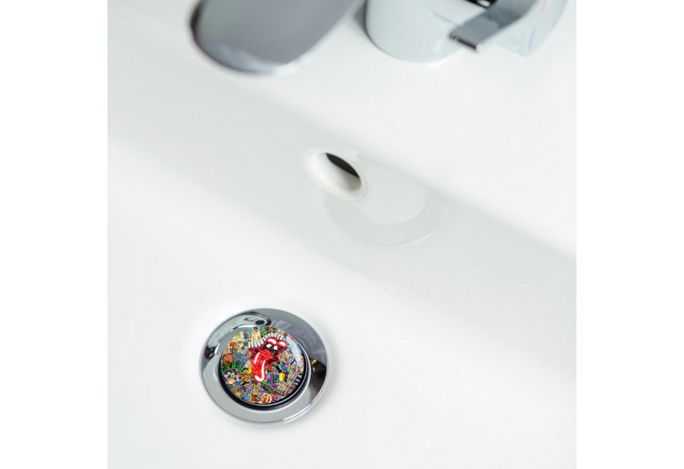 Sanilo Waschbeckenstöpsel mit Motiv, viele schöne Abflussstöpsel zur Auswahl, Ø 4 cm, hochwertig, universell, 100% wasserdicht – Bild 3 von 5