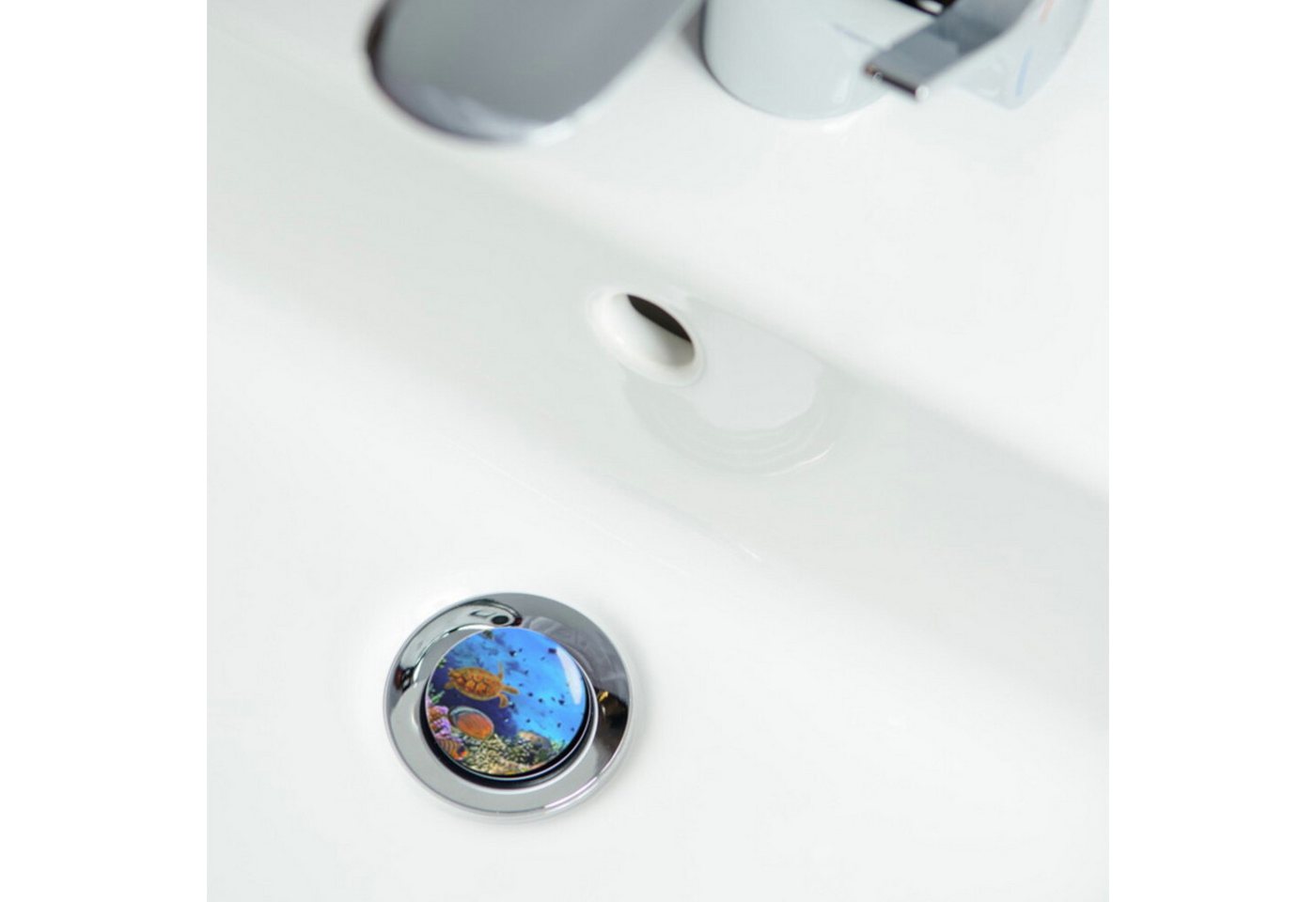 Sanilo Waschbeckenstöpsel mit Motiv, viele schöne Abflussstöpsel zur Auswahl, Ø 4 cm, hochwertig, universell, 100% wasserdicht – Bild 3 von 5