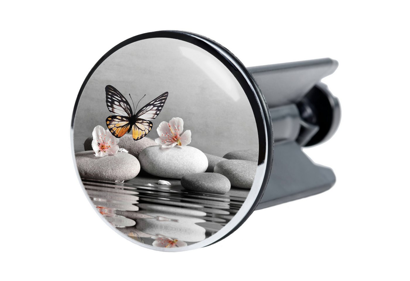 Sanilo Waschbeckenstöpsel mit Motiv, viele schöne Abflussstöpsel zur Auswahl, Ø 4 cm, hochwertig, universell, 100% wasserdicht – Bild 2 von 5