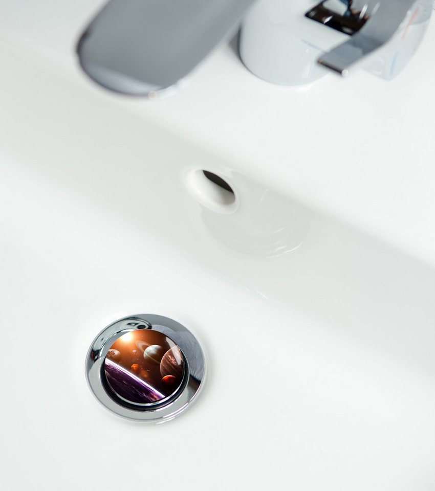 Sanilo Waschbeckenstöpsel Planeten, Ø 4.0 cm, hochwertig, universell, mit Motiv, 100% wasserdicht – Bild 3 von 3