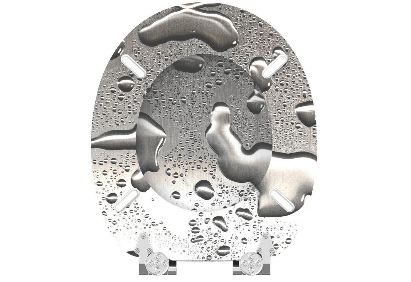 Sanilo WC-Sitz Dewdrop, universell, leichte Montage, hochwertig & modern – Bild 5 von 5