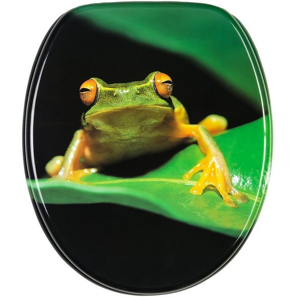 Sanilo WC-Sitz Frosch-Grün, universell, leichte Montage, hochwertig & modern