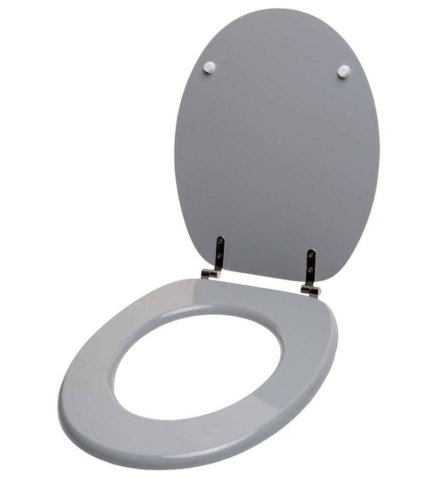 Sanilo WC-Sitz Manhattan Grau, universell, leichte Montage, hochwertig & modern – Bild 3 von 5