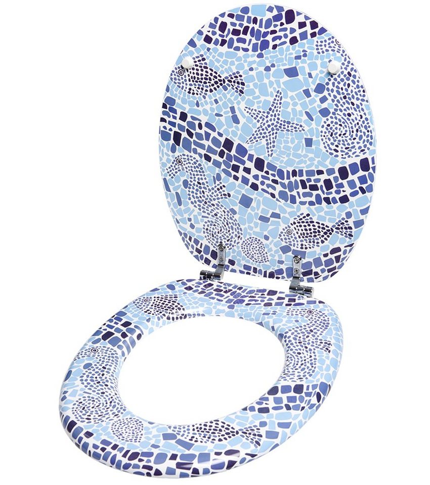 Sanilo WC-Sitz Mosaic World, universell, leichte Montage, hochwertig & modern – Bild 3 von 5