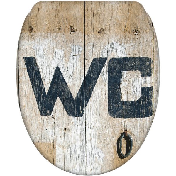 Sanilo WC-Sitz Old Style mit Absenkautomatik & Quick Release, Premium Toilettendeckel, abnehmbar, leichte Montage von oben