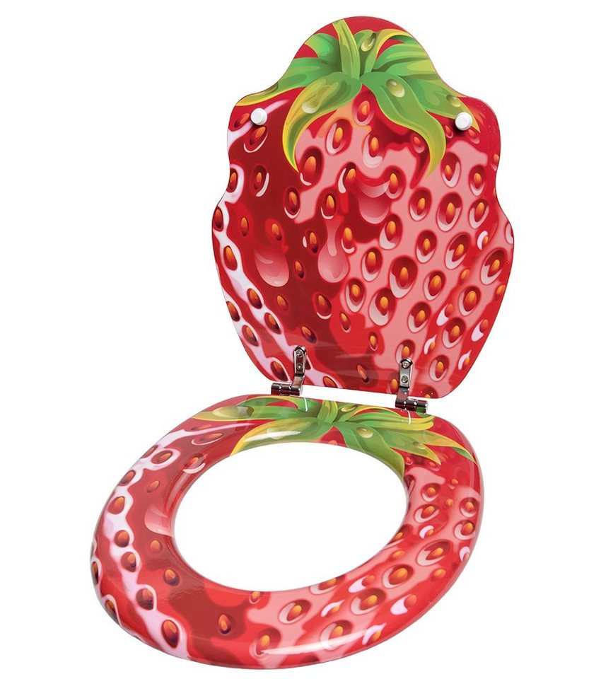 Sanilo WC-Sitz Strawberry, universell, leichte Montage, hochwertig & modern – Bild 3 von 5