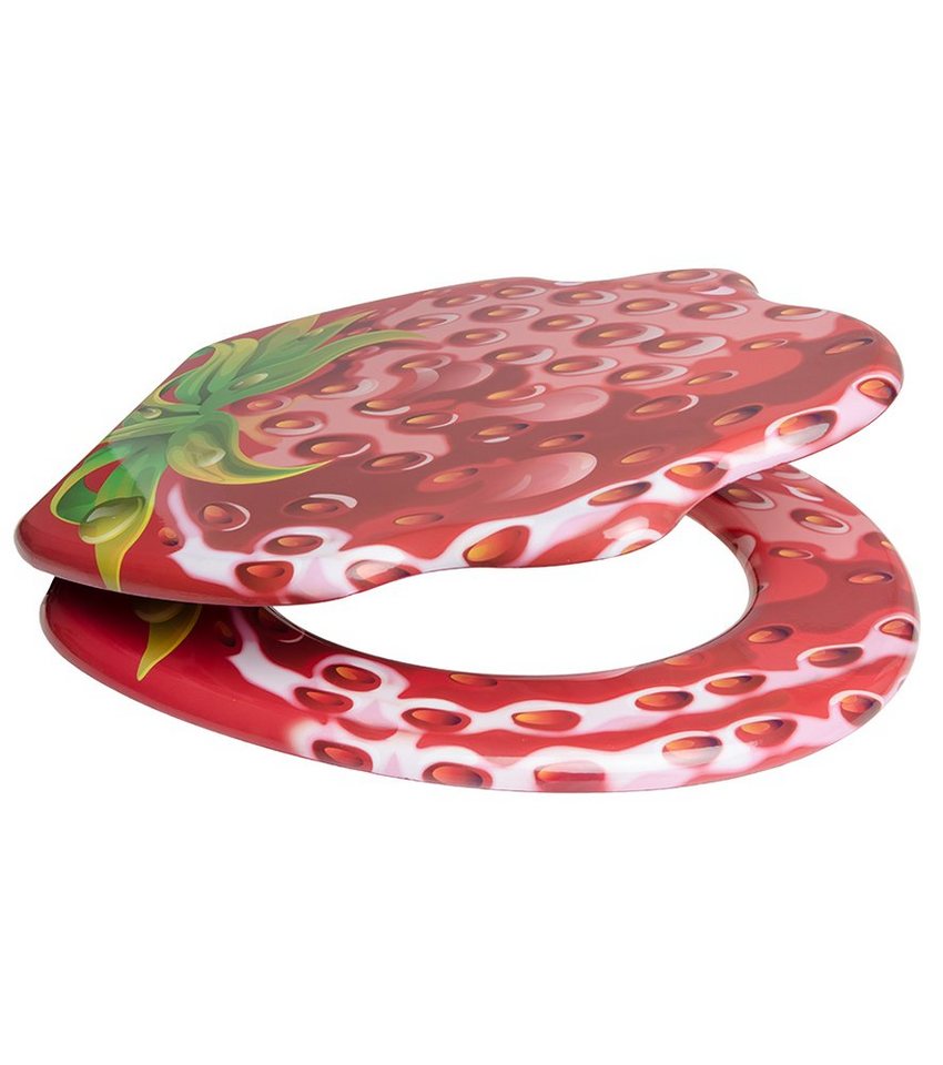 Sanilo WC-Sitz Strawberry, universell, leichte Montage, hochwertig & modern – Bild 4 von 5