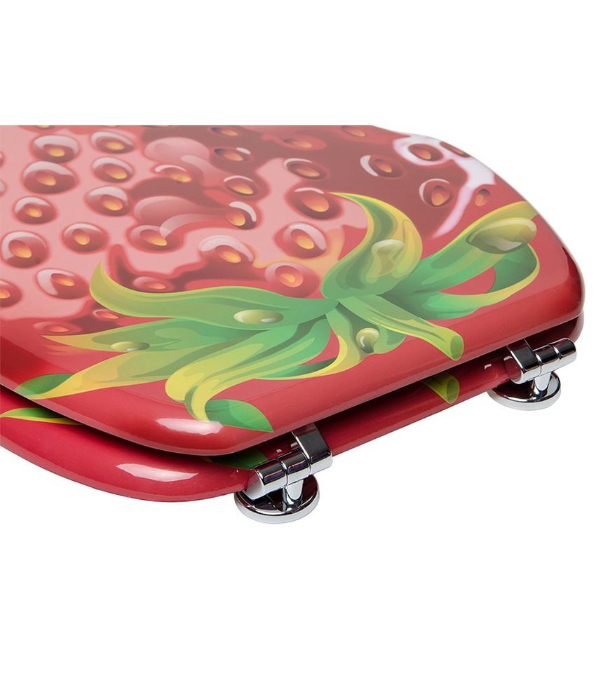 Sanilo WC-Sitz Strawberry, universell, leichte Montage, hochwertig & modern – Bild 5 von 5