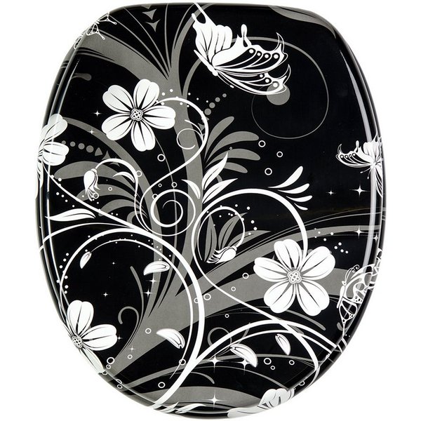 Sanilo WC-Sitz White Flower, universell, leichte Montage, hochwertig & modern