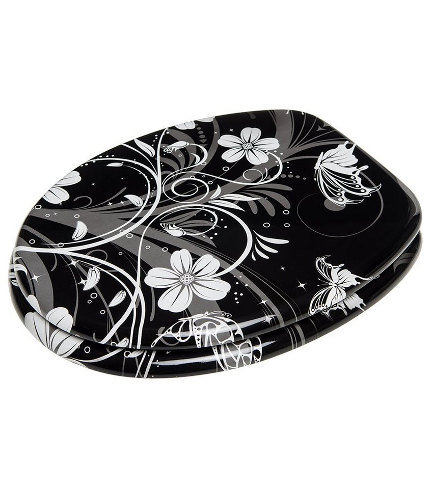 Sanilo WC-Sitz White Flower, universell, leichte Montage, hochwertig & modern – Bild 2 von 5