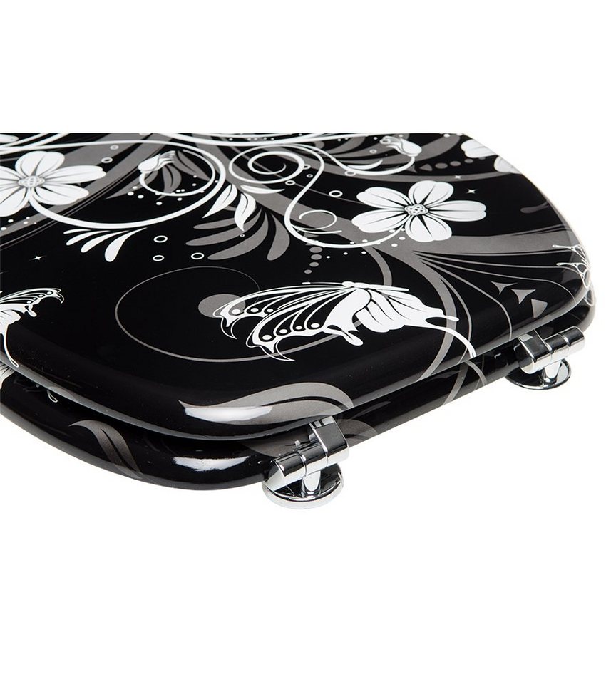 Sanilo WC-Sitz White Flower, universell, leichte Montage, hochwertig & modern – Bild 5 von 5