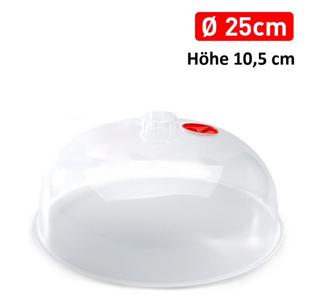 Sanixa Mikrowellenbehälter Mikrowellenabdeckhaube Mikrowellenhaube transparent, Kunststoff, (Abdeckung Mikrowelle, 2-tlg), BPA frei Kunststoff – Bild 2 von 3