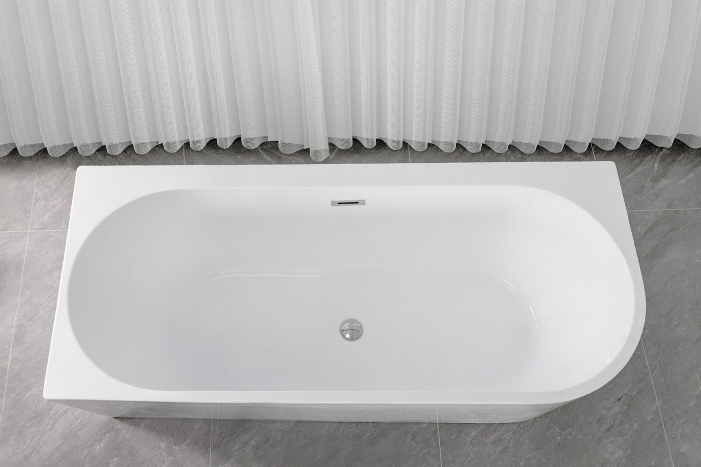 Sanotechnik Badewanne SOLVA, 180cm, Acryl Badewanne links – Bild 3 von 5