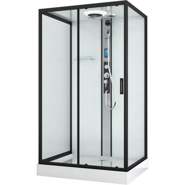 Sanotechnik Komplettdusche BOSTON, BxT: 120x90 cm, Einscheibensicherheitsglas