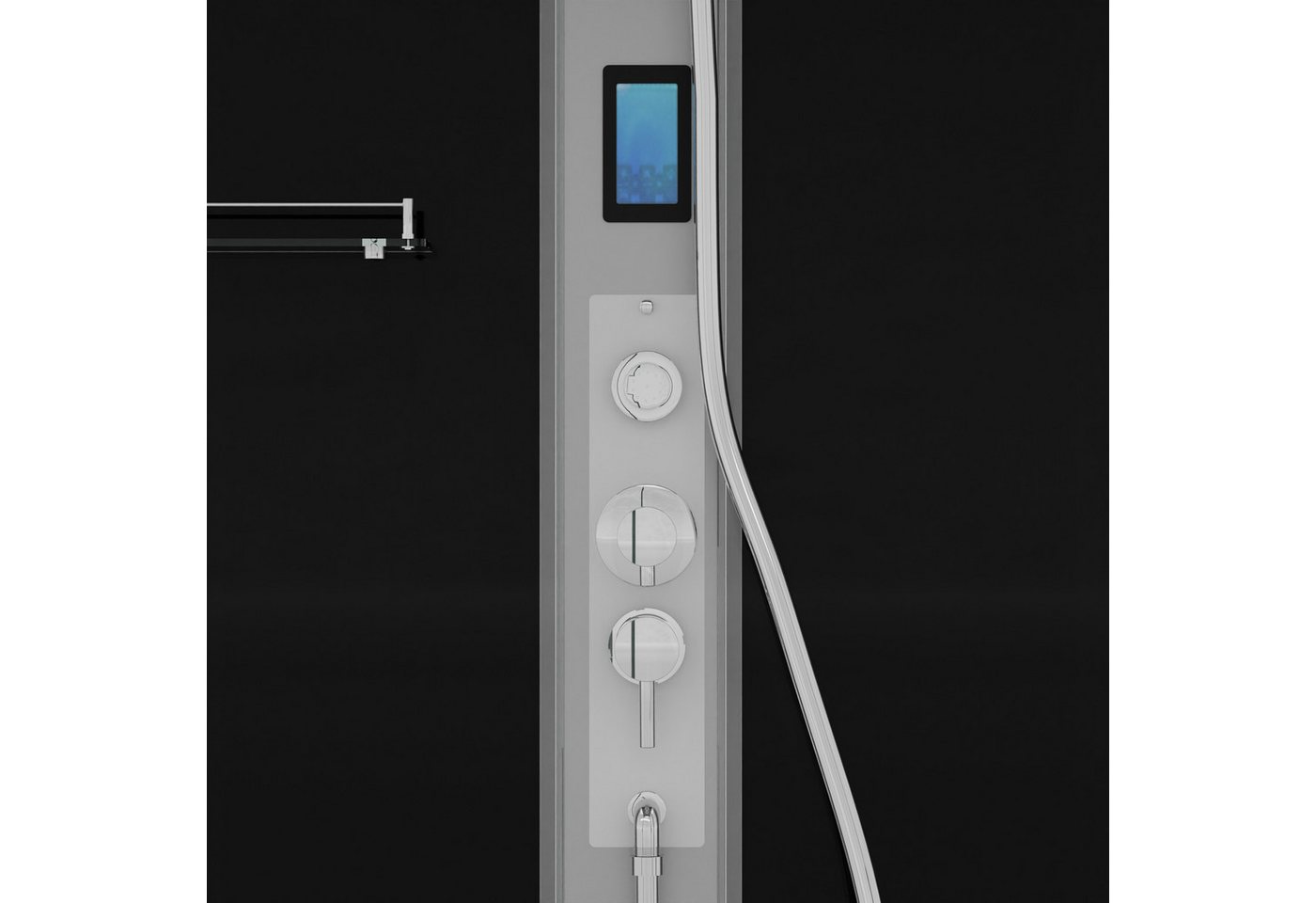 Sanotechnik Komplettdusche BOSTON, BxT: 120x90 cm, Einscheibensicherheitsglas – Bild 5 von 5