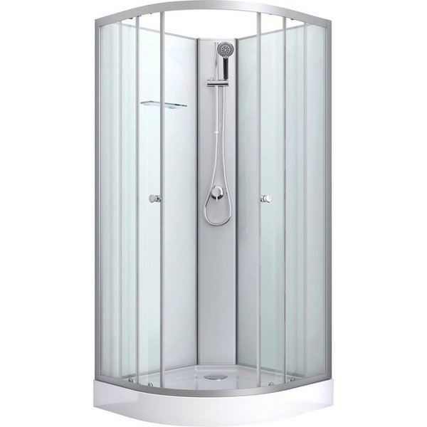 Sanotechnik Komplettdusche IDEA, BxT: 80x80 cm, Einscheibensicherheitsglas, Viertelkreisdusche