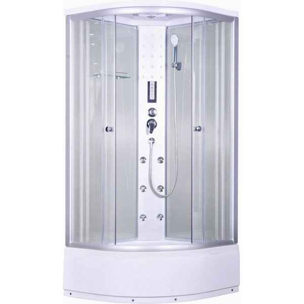 Sanotechnik Komplettdusche Komplettduschkabine, BxT: 90x90 cm, Sicherheitsglas, Maße: 90x90x205cm