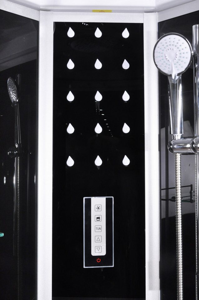 Sanotechnik Komplettdusche Milano, BxT: 90x90 cm, Sicherheitsglas, 1-tlg., Viertelkreisdusche – Bild 2 von 5