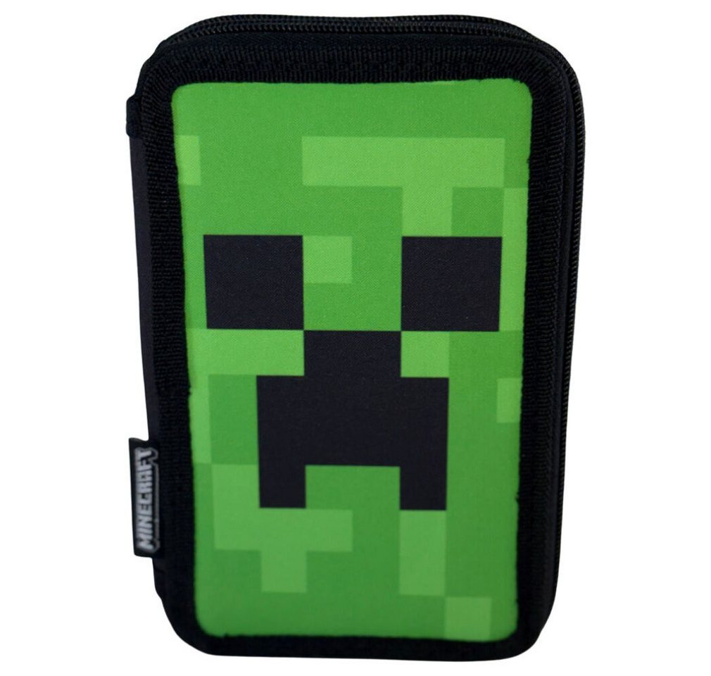 SANRIO Federmäppchen Minecraft Face Federmäppchen, dreifach – Bild 2 von 3