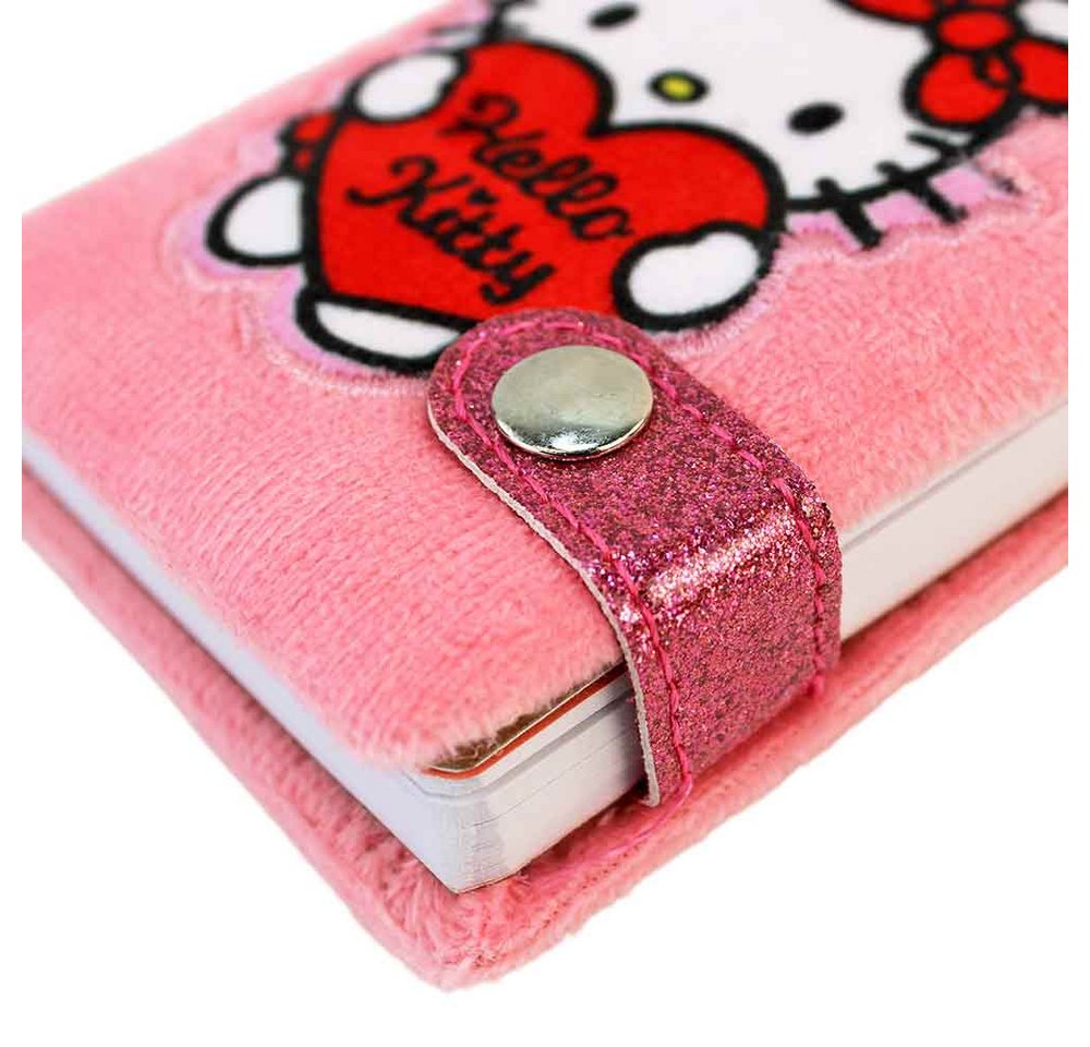 SANRIO Notizbuch Hello Kitty Notizbuch Mini mit Plüsch - ca. 10 cm – Bild 3 von 5