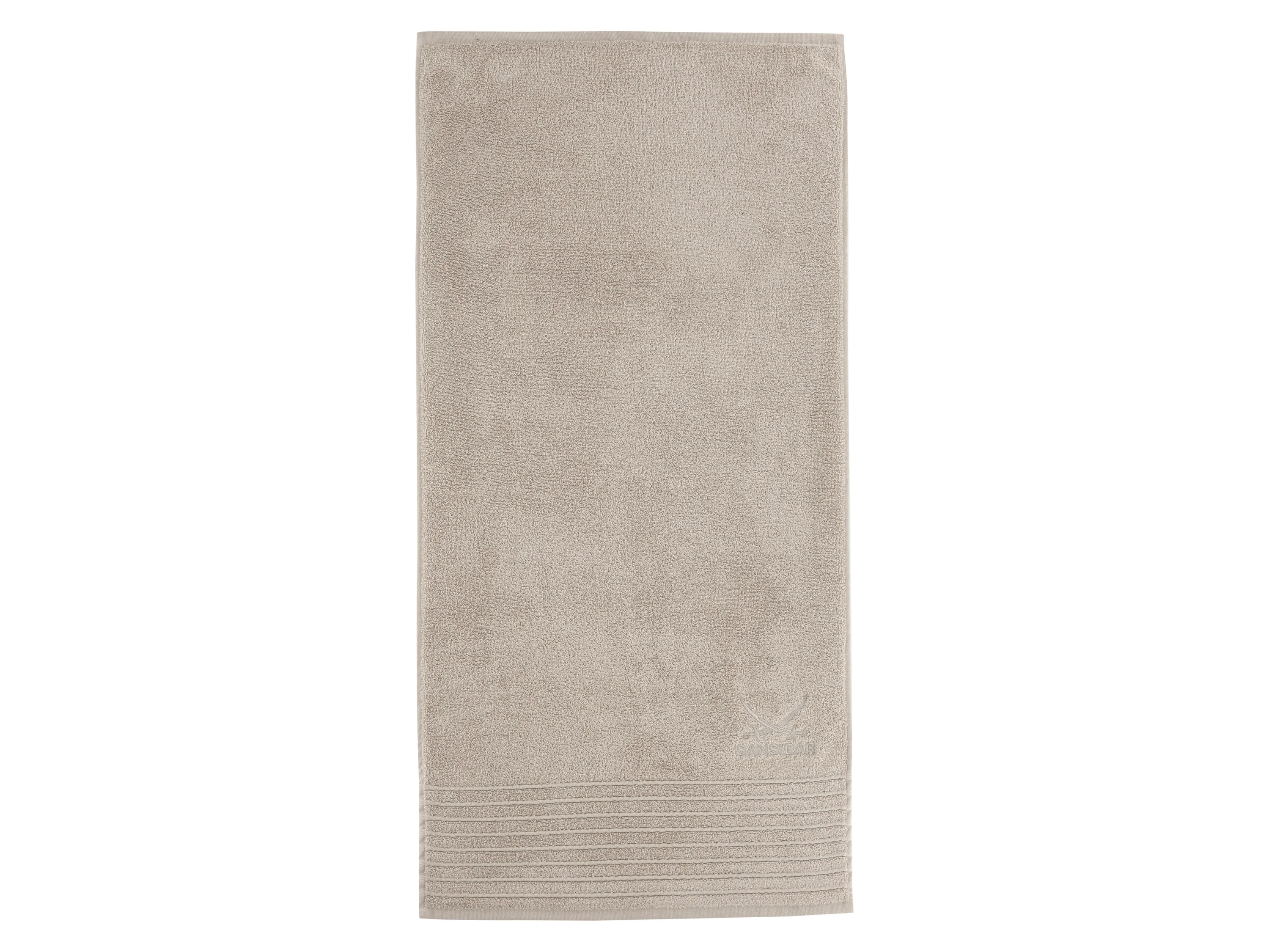 SANSIBAR Handtuch 50 x 100 cm, 2 Stück (Beige) – Bild 2 von 2