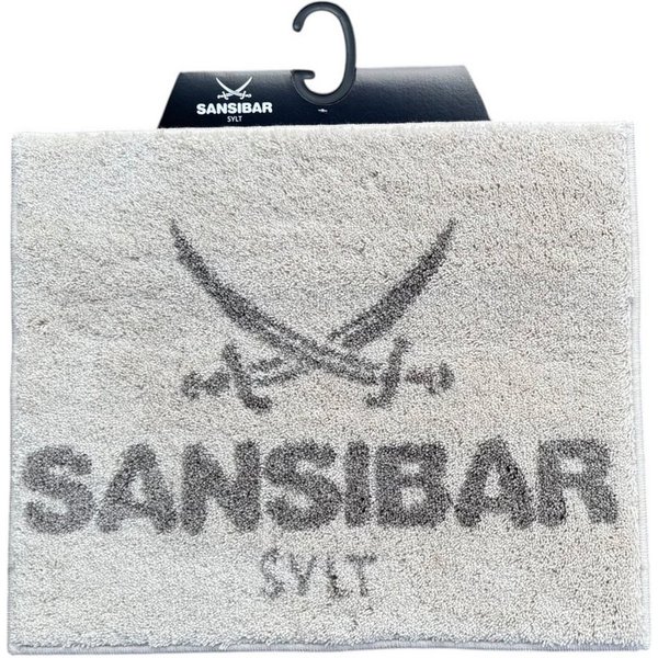 Sansibar Sylt Badematte Badematte »Sansibar, Höhe 20 mm, mit Sansibar Logo Schriftzug, rutschhemmend beschichtet, fußbodenheizungsgeeignet, strapazierfähig, sch