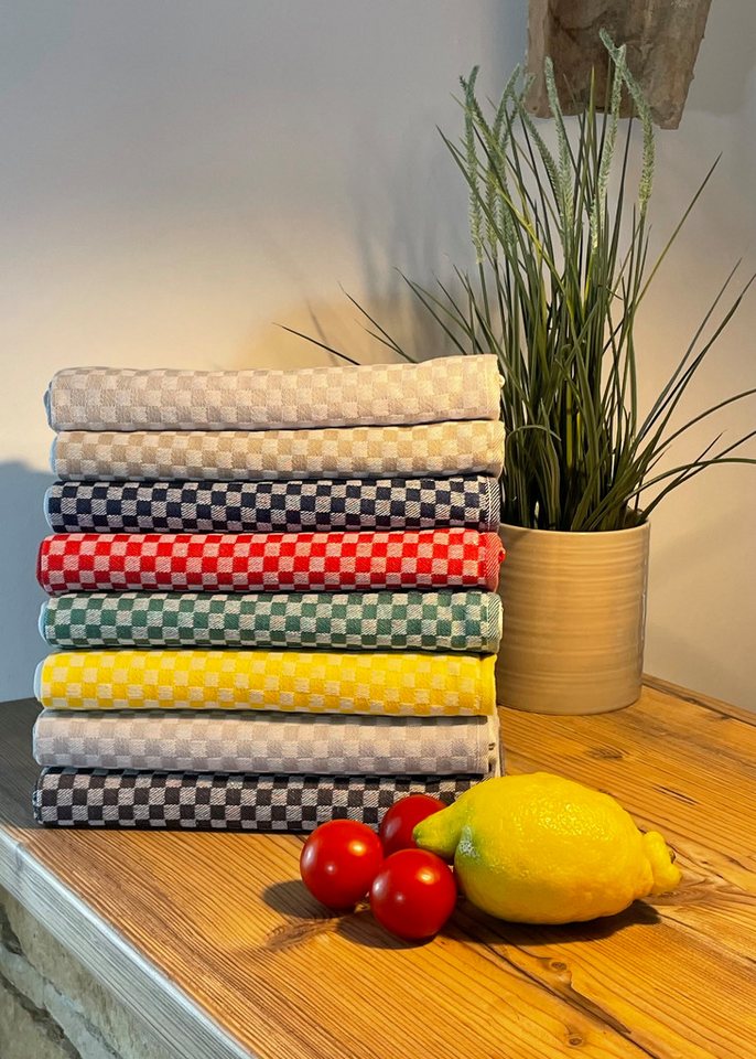 Sansibar Sylt Geschirrtuch Geschirrtücher-Set, 3-tlg, 50x70 cm, 100% Baumwolle, Premium Qualität, (Set, 3x Geschirrtuch, 50x70 cm, zwei verschiedene Designs), J – Bild 5 von 5
