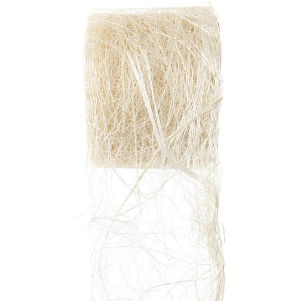 Santex Tischband Dekoband ABACA, Pflanzenfaser-Band, Raffia/Sisal 7cm/5m