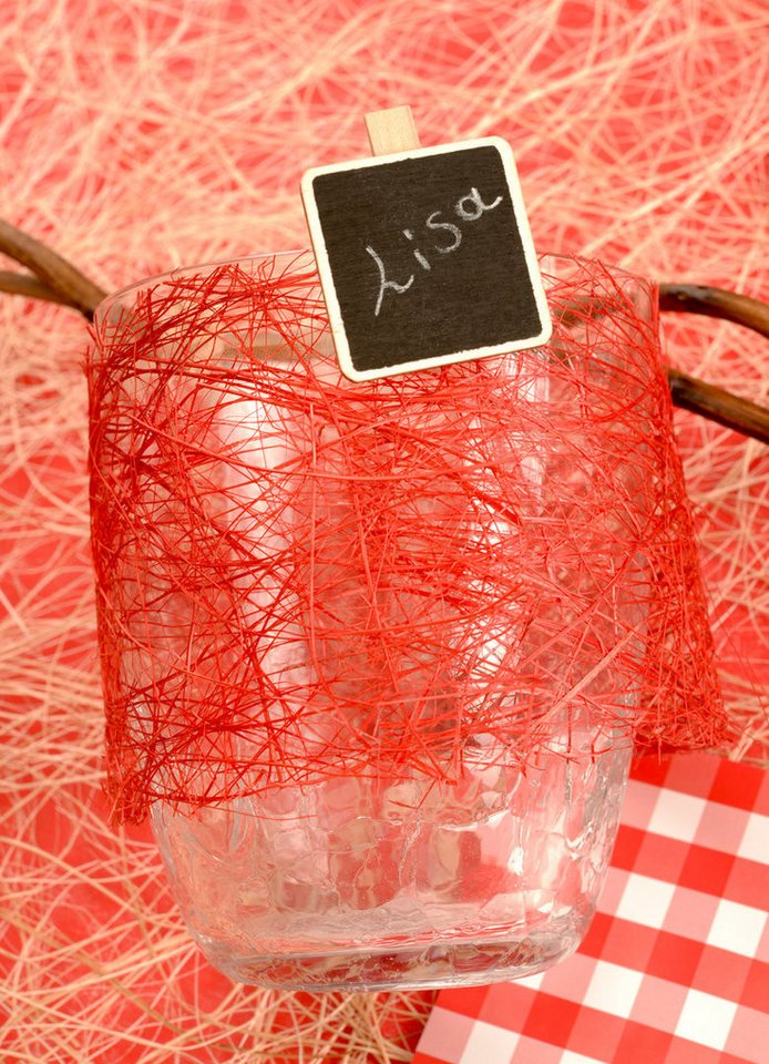 Santex Tischband Dekoband ABACA, Pflanzenfaser-Band, Raffia/Sisal 7cm/5m – Bild 4 von 4