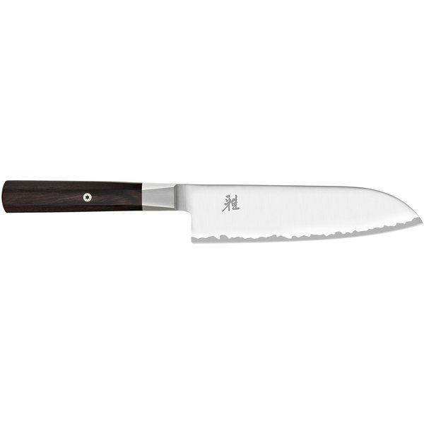 MIYABI Santokumesser MIYABI 4000FC, Klingenlänge 18 cm, Griff aus Pakkaholz