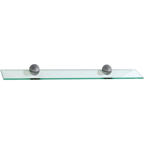 Saphir Ablageelement Quickset 955 Glasablageboden für Wand, 72 cm breit, inkl. Befestigung, Wandregal aus Glas, Ablage