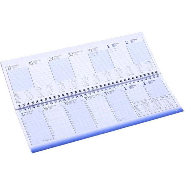 Saphir-Tec Tischkalender Schreibtischkalender 2027 quer Standard Wochenplaner (1-tlg)