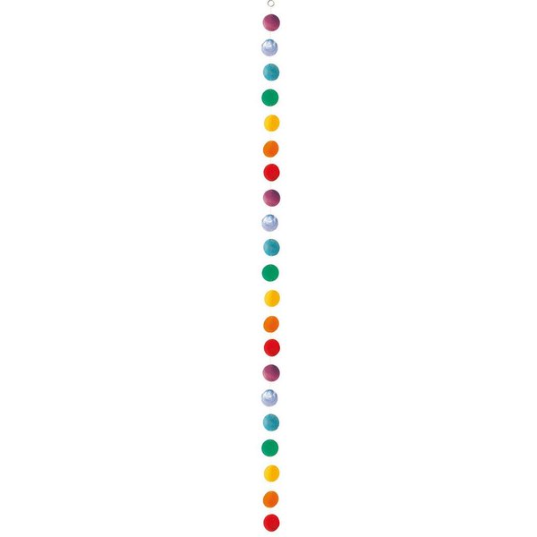Saraswati Hängedekoration Muschelmobile regenbogenfarben 3er Capiz 160cm