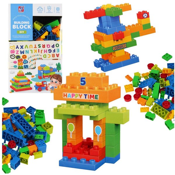 Sarcia.eu Bausteine, Blöcke für Kinder 260 Elemente Konstruktionsspielsteine