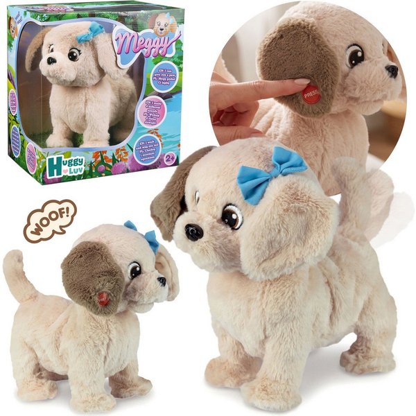 Sarcia.eu Kuscheltier Huggy Luv - Interaktiver Labradorhund, Plüschhund Meggy 2+