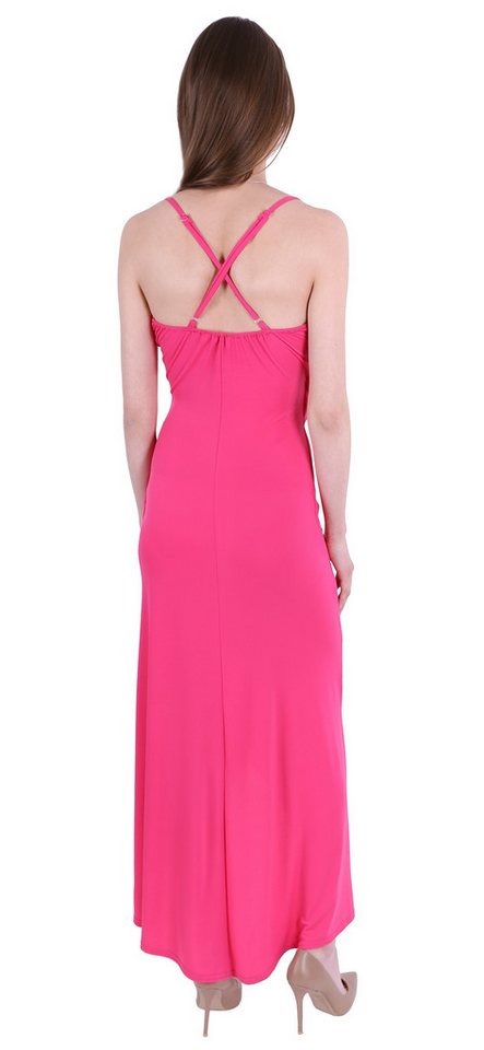 Sarcia.eu Maxikleid Pinkes, gefältetes Maxikleid, neonfarbig John Zack S – Bild 5 von 5