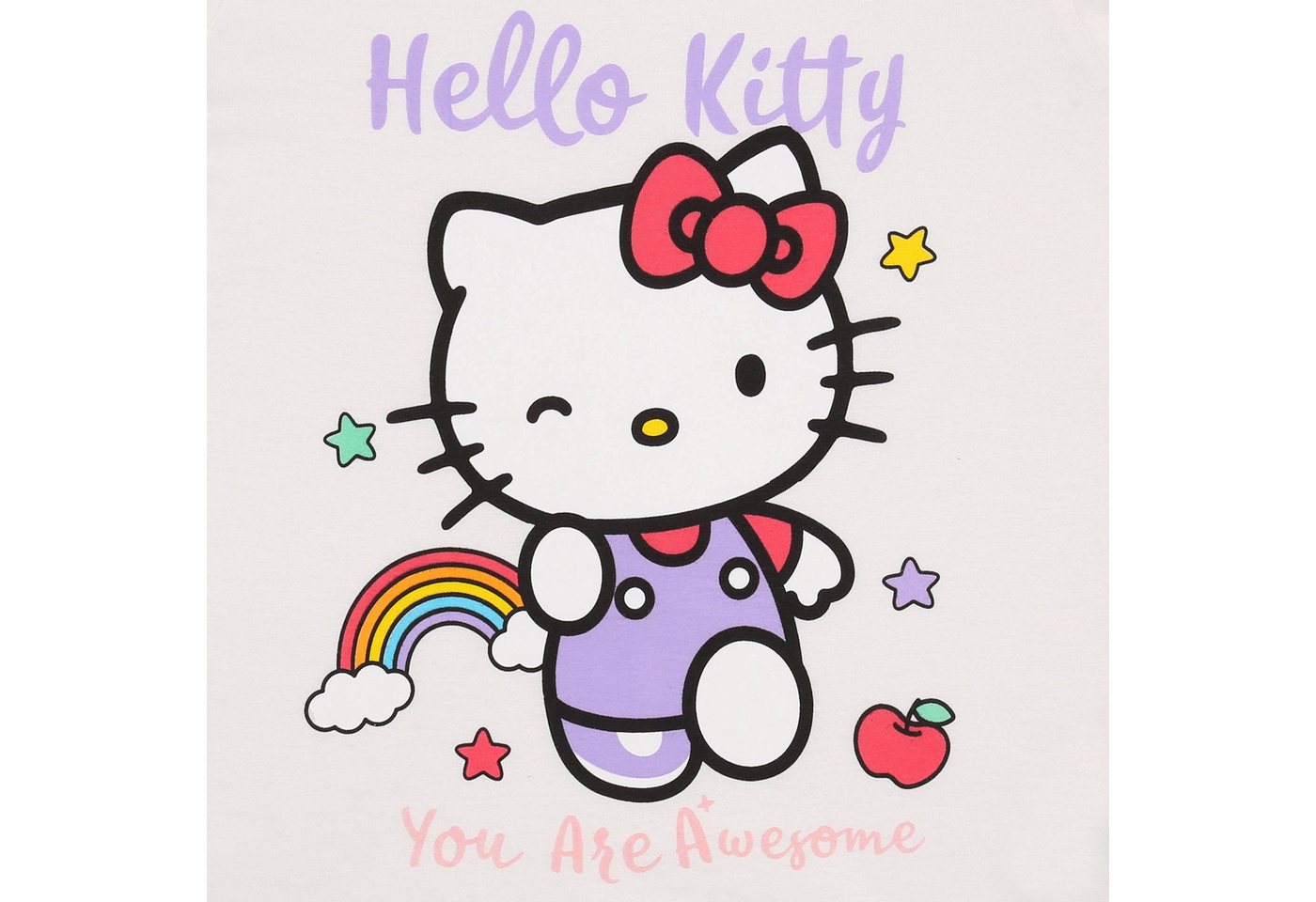 Sarcia.eu Pyjama Hello Kitty BAUMWOLL-Mädchenpyjama, Langarmshirt + lange Hose – Bild 3 von 5